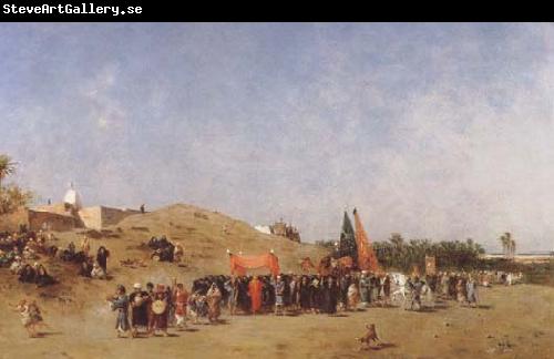 Carl Haag A Bridal Procession in Damascus (mk32)